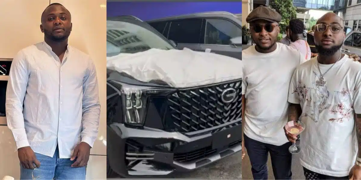 Singer Davido Receives Multi-Million Naira Car Gift From The GM Of GAC Vehicles